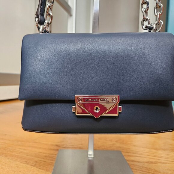 Michael Kors Cece Small Shoulder & Crossbody Bag - Navy - Picture 2 of 10